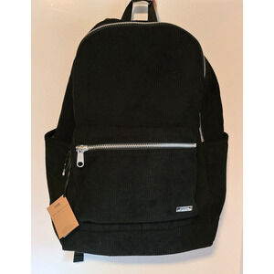 VICTORIA'S SECRET "PINK" CLASSIC CORDUROY BACKPACK BLACK LARGE NEW